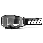 100%-ARMEGA Goggles Black Frame - Clear Lens-Black-HP-50700-001-02-MotoXtreme