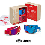 100%-ARmatic Jett Lawrence Goggle Pack-Cherry/Blue-HP-50063-00001-MotoXtreme