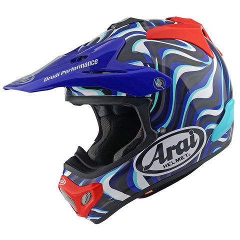 Arai-HELMET MX-V EVO STREAM BLUE-Blue-ARMXVEVOXS STRM BU-MotoXtreme