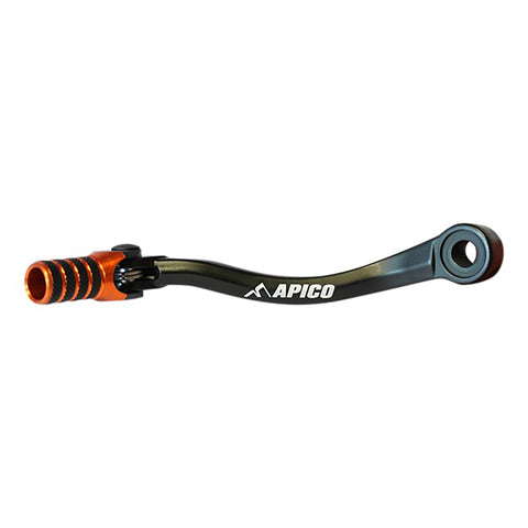 Apico-Elite Gear Pedal Forged Black KTM SX85 2003-17, Husqvarna TC85 2014-17-Black/Orange-GPF550 ELITE BKOR-MotoXtreme