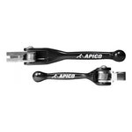 Apico-Kawa/Suzi Flexi Levers(Pair)-KX65,85,100,125,250,RM-Z250,Z450-Black-LEFLEXI SET SUZ2 BK-MotoXtreme