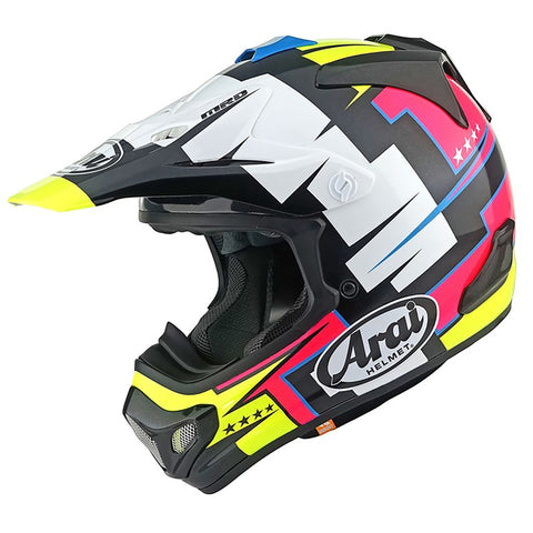 Arai-MX-V EVO BATTLE HELMET YELLOW-Yellow-ARMXVEVOXS BTLE YW-MotoXtreme