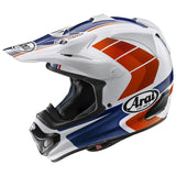 Arai-MX-V EVO JUMP HELMET-White/Blue/Red-ARMXVEVOXS JUMP-MotoXtreme