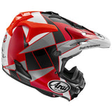 Arai-MX-V EVO PEAK RED HELMET-Red/Black-ARMXVEVOXS PEAK RD-MotoXtreme