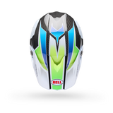 Bell-MOTO-10 SPHERICAL GRID HELMET-White/Blue-37003-059-XS-MotoXtreme