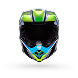 Bell-MOTO-10 SPHERICAL GRID HELMET-White/Blue-37003-059-XS-MotoXtreme