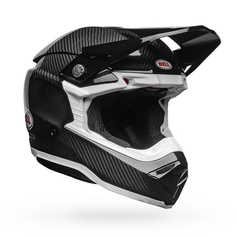 Bell-MOTO-10 SPHERICAL SOLID HELMET-Black/White-34001-018-XS-MotoXtreme