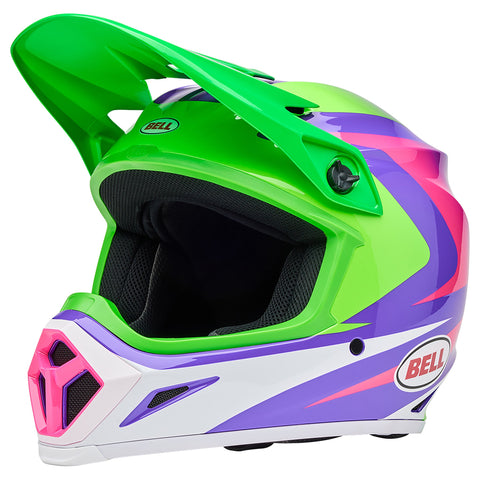 Bell-2025 MX-9 MIPS (Jackal Hi-Viz Green/Purple) ECE6-Hi-Viz Green/Purple-BH 7163917-MotoXtreme