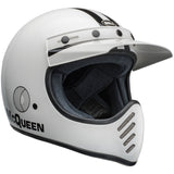 Bell-Cruiser 2024 Moto-3 Adult Helmet (Steve McQueen 'Any Given Sunday')-White-BH 7158736-MotoXtreme