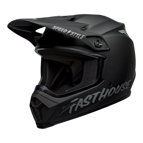 Bell-MX 2021.1 MX-9 Mips Fasthouse Helmet-Matte Black/Grey-White/Black-BH 7133331-MotoXtreme