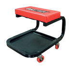Bike It-Workshop Creeper Seat With Storage Tray-Black/Red-CRP001-MotoXtreme