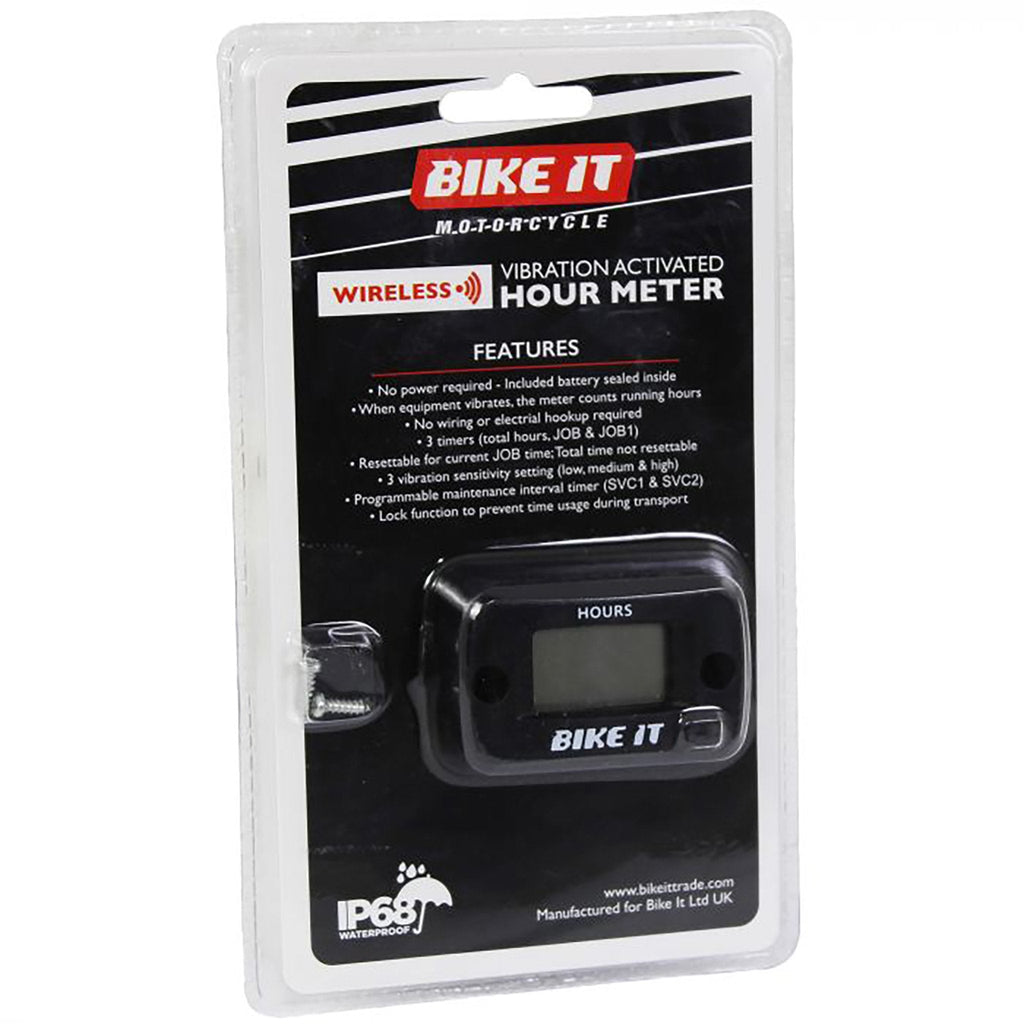 Bike It | Digital LCD Wireless Vibration Hour Meter | MTR006 |-MOTOXTREME MotoXtreme Bike It | Digital LCD Wireless Vibration Hour Meter | MTR006 |-MOTOXTREME MotoXtreme