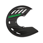 Circuit Equipment-Carbon Look Disc Cover With Mounting Kit-Carbon/Green-CD007-2D7-MotoXtreme