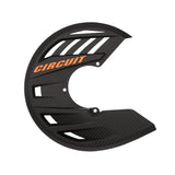 Circuit Equipment-Carbon Look Disc Cover With Mounting Kit-Carbon/Orange-CD007-2DS-MotoXtreme
