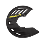 Circuit Equipment-Carbon Look Disc Cover With Mounting Kit-Carbon/Yellow-CD007-2D6-MotoXtreme