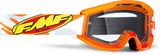 FMF Vision-Powercore Goggles-Green, Orange, Blue, Red-Clear Lens-Orange-UF5040010109-MotoXtreme