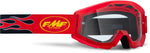 FMF Vision-Powercore Goggles-Green, Orange, Blue, Red-Clear Lens-Red-UF5040010103-MotoXtreme