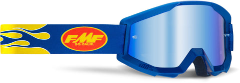FMF Vision-Powercore Goggles-Orange, Navy, Camo, Black-Mirror Silver Lens-Navy-UF5040025002-MotoXtreme
