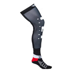 Fly Racing-MX Knee Brace Adult Sock | Black/Whte/Grey-Small/Medium-FY 350-0445S-MotoXtreme