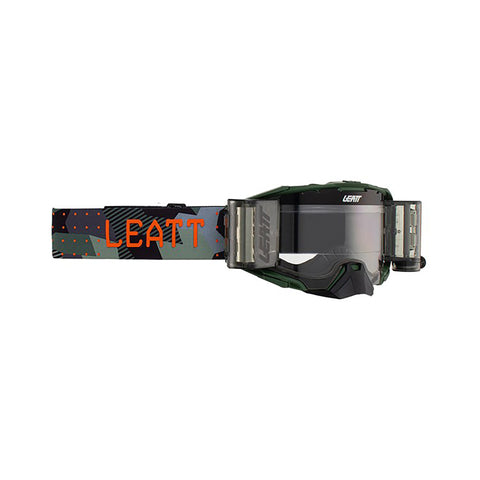 Leatt-Goggle Velocity 6.5 Roll-Off Cactus Green Frame - Clear Lens-Cactus Green-LBR GG V6.5RO CA/CL2-MotoXtreme