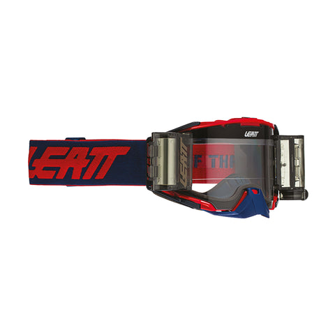 Leatt-Goggle Velocity 6.5 Roll-Off Red/Blue - Clear Lens-Red/Blue-LBR GG V6.5RO RD/BU-MotoXtreme