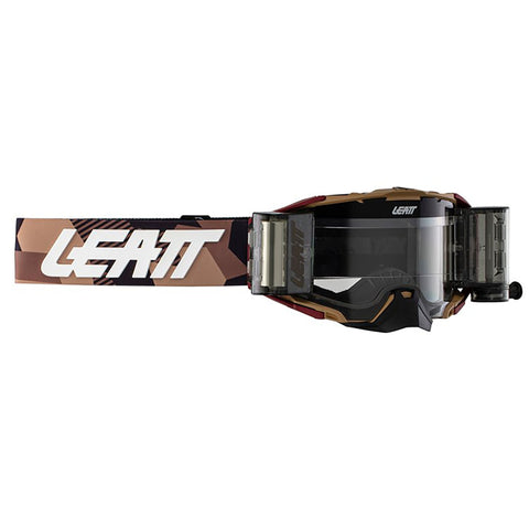 Leatt-Goggle Velocity 6.5 Roll-Off Ruby Stone Frame - Clear Lens-Ruby Stone-LBR GG V6.5RO RS/CL-MotoXtreme