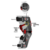 Mobius-X8 Knee Braces (Grey/Black)-Grey/Black-MB1010502-MotoXtreme