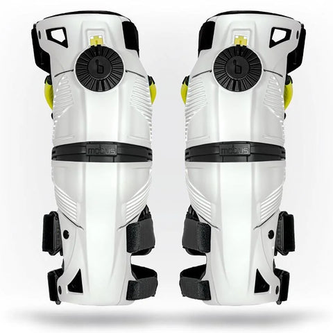 Mobius-X8 Youth Knee Braces (White)-White-MB1010101-MotoXtreme