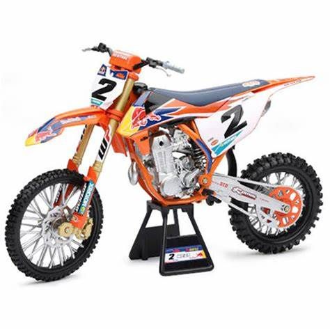 New Ray Toys-KTM SXF 450 2019 Cooper Webb #2 1:10 Scale Model-Orange-TOY.58213-MotoXtreme