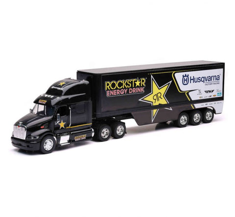 New Ray Toys-Husqvarna Rockstar Factory Racing Team Truck 1:32 Scale Model-Black-TOY.10963-MotoXtreme