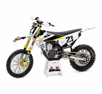 New Ray Toys-HUSQVARNA JASON ANDERSON #21 FC 450 2019 1:12 SCALE-Black/White-TOY.58233-MotoXtreme