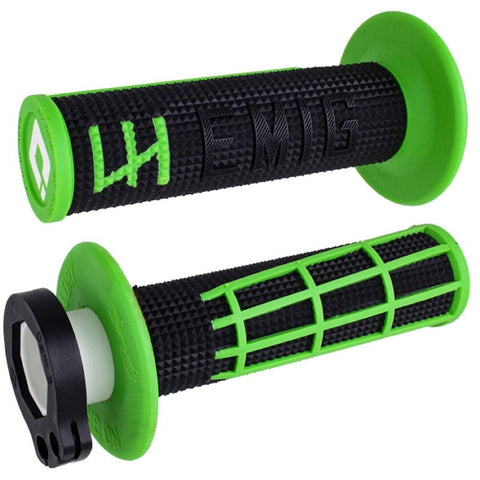 ODI-EMIG 2.0 Lock On Grip (Various Colors)-Black/Green-UODIEM214-MotoXtreme