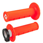 ODI-Half Waffle MX Lock-On Grip Set (Various Colors)-Flo/Orange-UODIROG06-MotoXtreme