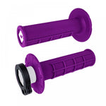 ODI-Half Waffle MX Lock-On Grip Set Purple-Purple-UODIROG11-MotoXtreme