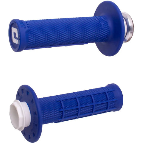 ODI-MICRO-X HALF-WAFFLE LOCK-ON GRIP SET-BLUE-Blue-H36MXU-MotoXtreme