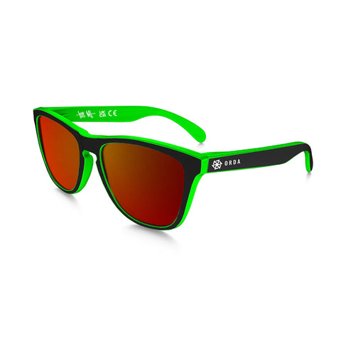 ORDA-The MT Sunglasses Black & Green-Black/Green-MT-BLACK-GREEN-MotoXtreme