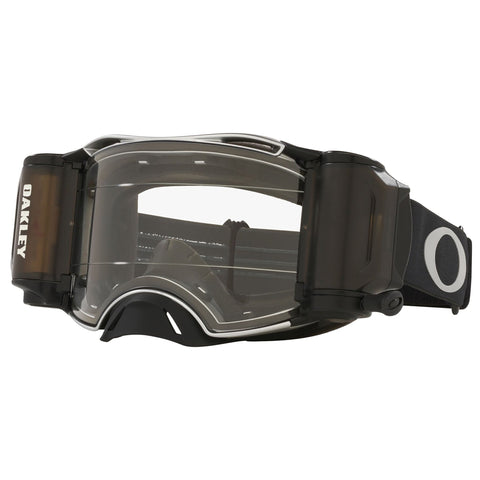 Oakley-Airbrake MX Goggle (Tuff Blocks Black/Gunmetal) Clear Lens Inc. Roll Offs-Gunmetal Frame/Clear Lens-OA OO7046-C0-MotoXtreme