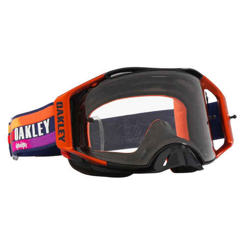 Oakley-AIRBRAKE TLD NAVY SUNRISE MX GOGGLE CLEAR LENS-Orange/Black/Purple-OO7046-G5-MotoXtreme