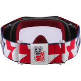 Oakley-AIRBRAKE TLD RWB STARS MX GOGGLE-Red/Blue/Clear-OO7046-G3-MotoXtreme
