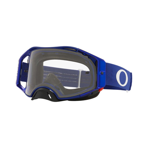 Oakley-Airbrake MX Goggle | Various Colors | Clear Lens-Blue-OA OO7046-A7-MotoXtreme