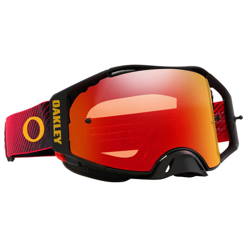Oakley-Oakley Airbrake MX Goggle (Red Flow) Prizm MX Torch Lens-Red/Black-OA OO7046-E6-MotoXtreme