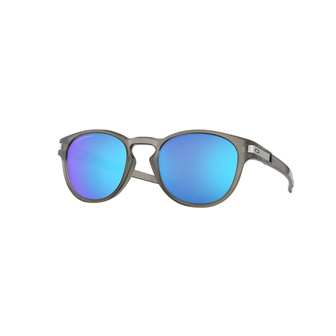 Oakley-Latch Sunglasses (Matte Grey) Prizm Sapphire Polarized Lens-OA OO9265-3253-MotoXtreme