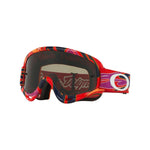 Oakley-Youths XS O-Frame Sand Goggle (Red) TLD Reflection Dark Grey Lens-Red/Black-OA OO7030-10-MotoXtreme