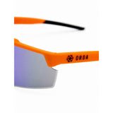 Orda-BENNI ORANGE VELO GRIP FRAME REVO BLUE LENS SUNGLASSES-Orange-ORDSG18.28-MotoXtreme