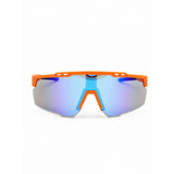 Orda-BENNI ORANGE VELO GRIP FRAME REVO BLUE LENS SUNGLASSES-Orange-ORDSG18.28-MotoXtreme