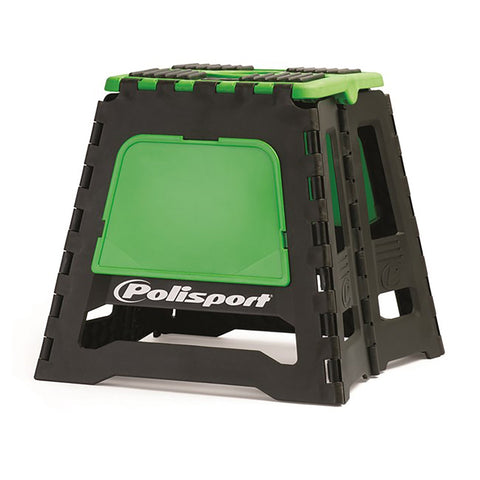 Polisport-Polisport Foldable Bike Stand-Black/Green-ZBIKESTAND MOTO GRN-MotoXtreme