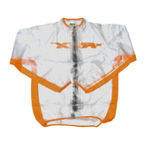 RFX-SPORT WET JACKET ADULT CLEAR/VARIOUS COLOURS-Clear/Orange-FXWJ104XS55OR-MotoXtreme