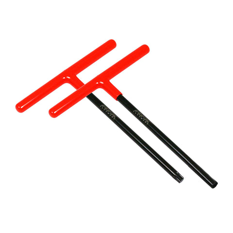 Race FX-Pro T-Bar Set Standard Reach with Rubber Handle 6mm Hex and T45 Torx-FXWT 30400 99BK-MotoXtreme