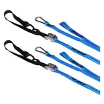 Race FX-RFX Race Series 1.0 Tie Downs With Extra Loop & Carabiner Clip-Blue/Black-FXTD 30000 55BU-MotoXtreme