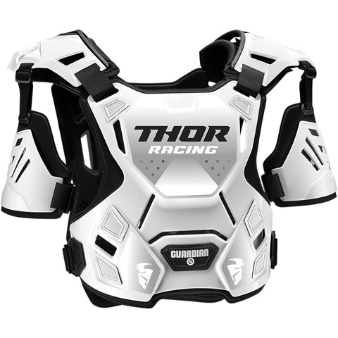 Thor-Youths Guardian Chest and Body Protector White/Black-White/Black-UCGTFF0967-MotoXtreme